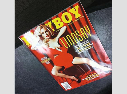 Lindsay Lohan Playboy Cover Leaked Early –  All Over the Web [PIC]!