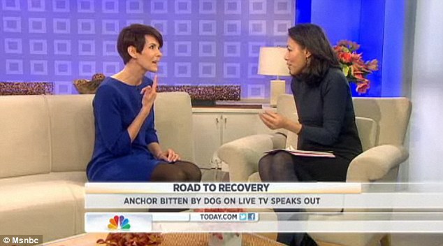 Anchor woman Kyle Dyer Returns to TV on the Today Show after Getting Bit Live on Air by An 80 lb Dog.
