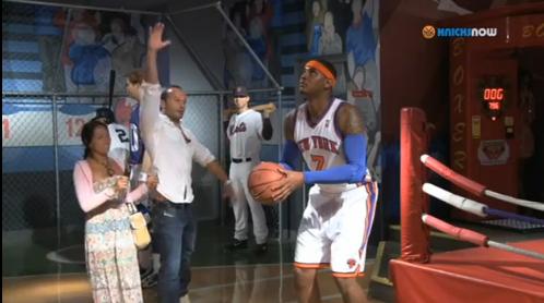 Carmelo Anthony Tricks The Public, Poses As His Own Wax Figure