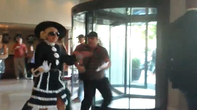 Watch Lady Gaga’s Bodyguard in Action