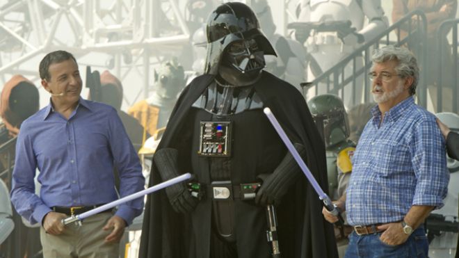 George Lucas and Robert Iger – CEO of The Walt Disney Company