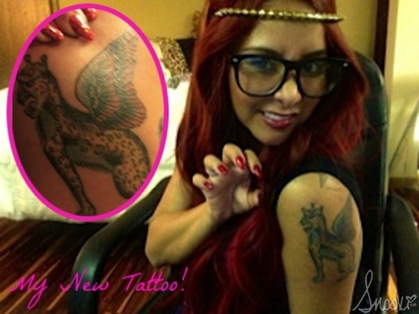 Snooki’s New Tattoo.  Its Ugly But She Insists it has Meaning.