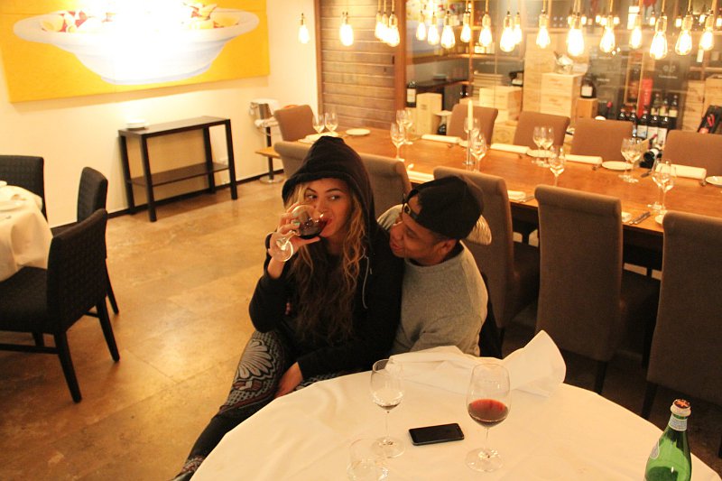 Beyonce Posts Picture of Her Sipping Wine in Hopes to Dispel Pregnancy Rumors.