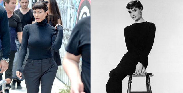 What Do You Think Of Kim Kardashian’s Audrey Hepburn Look? (PHOTOS)