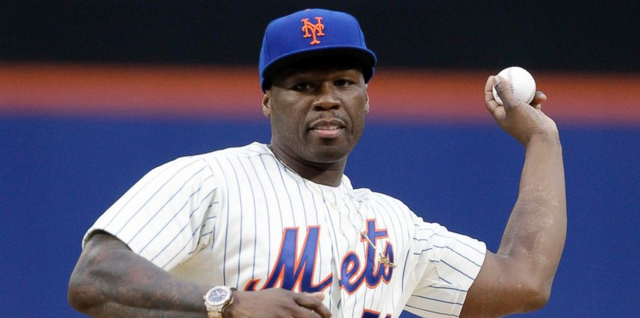 50 Cent Throws Out Horrible First Pitch, Blames It On Curtis Jackson (VIDEO)