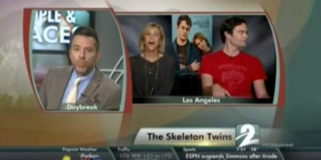 Must Watch: Reporter Has Extremely Awkward Moment While Interviewing Kristen Wiig And Bill Hader