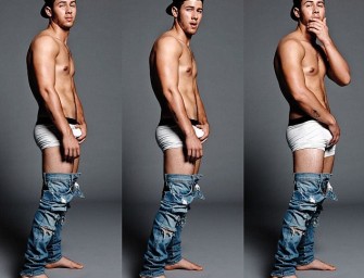 Nick Jonas Grabs His Package, Flashes Butt Crack And Forgets How To Properly Wear A Hat In New Photos