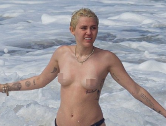 Miley Cyrus Don’t Need No Top, Singer Lets Her Nipples Shine While On Vacation In Hawaii!