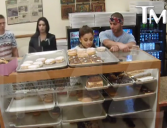 Watch: Ariana Grande And Her New Boyfriend Caught Licking Donuts In Security Cam Video!