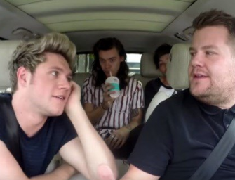 One Direction Goes To Work With James Corden In ‘Carpool Karaoke’ Video, Find Out What Niall Said About Selena Gomez! (VIDEO)