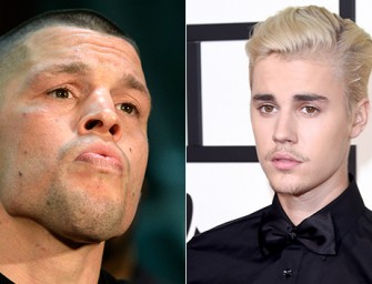 UFC Star Nate Diaz ‘Slaps’ Justin Bieber In Instagram Post After The Biebs Calls His Style “Terrible”