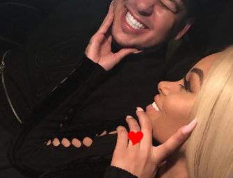 Rob Kardashian And Blac Chyna Are Now Engaged (Seriously) We Have Photos And Video Of The Massive Ring!