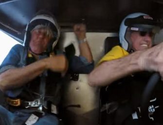 NOT IN THE SCRIPT! Watch Jay Leno Survive Dramatic Unintentional Car Crash In A 2,500 horsepower Hemi Under Glass While Filming His Show (Video)