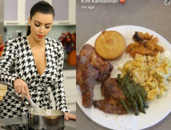 Daaamn! The Internet Roasts Kim Kardashian For Making Kanye West A Lousy Father’s Day ‘Soul Food’ Meal (PHOTOS)