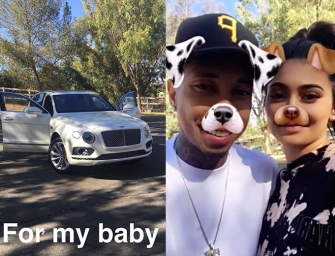 Kylie Jenner Saves The Day, Surprises Tyga With A New Bentley After His Ferrari Was Reportedly Repossessed…TRUE LOVE!