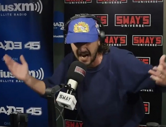 So, Uh, Shia LaBeouf Took On The “5 Fingers Of Death” Freestyle For Sway In The Morning, And He Freaking Murdered It (VIDEO)