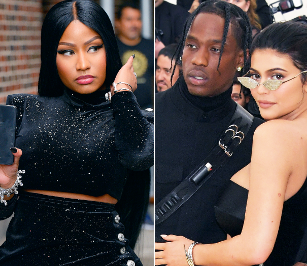 nicki minaj is starting beef, calls out kylie jenner and travis