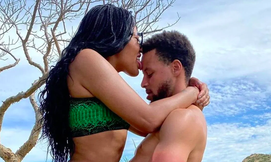 Ayesha Curry Straddles Stephen Curry In A Pretty Steamy Vacation Photo - T....