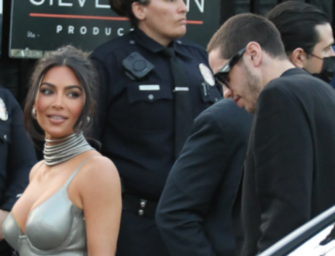 Pete Davidson Shows Up For Kim Kardashian During Star-Studded ‘The Kardashians’ Premiere Party