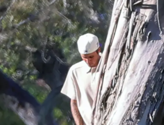 Justin Bieber Caught With His Hand On His “Member” While Playing Golf At Private LA Golf Course!