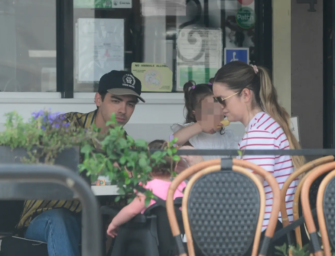 Paparazzi *Catches* Joe Jonas Taking His Kids Out To Breakfast Day After Divorce Announcement