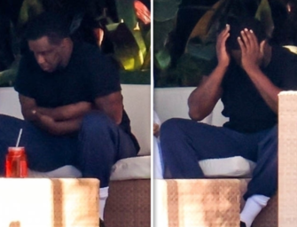 Diddy Spotted Looking Distressed Outside His Mansion In Miami
