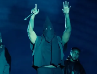 Kanye West Wore A Black KKK-style Hood To His Listening Party, And People Are Not Happy