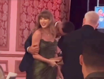 Short Clip Shows Travis Kelce Giving Taylor Swift A Sweet Shoulder Kiss At Fancy Gala
