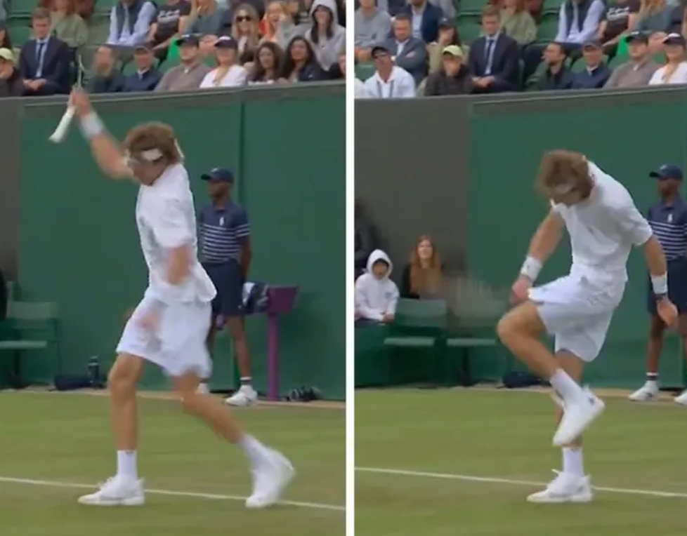 The Internet Is Worried About Tennis Star Andrey Rublev After He Once Again Beats Himself With Racket